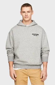 Мужское серое худи MONOTYPE MOULINE Серый L Tommy Hilfiger MW0MW33636