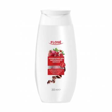 Кондиционер Flose Colored Hair Conditioner With Pomegranate для окрашенных и поврежденных волос, 300 мл Кондиционер Flose Colored Hair Conditioner With Pomegranate для окрашенных и поврежденных волос, 300 мл