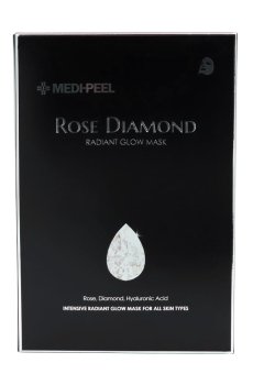 Тканевая маска Medi-Peel Rose Diamond Radiant Glow Mask с алмазной пудрой, 10*25 мл