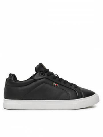 Tommy Hilfiger Снікерcи Icon Court Sneaker Flag FW0FW08327 Чорний Tommy Hilfiger Снікерcи Icon Court Sneaker Flag FW0FW08327 Чорний