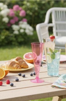 Келихи, 8 шт. - пастельний рожевий