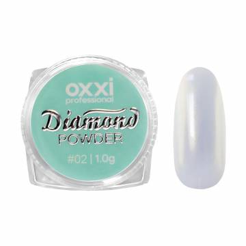 Зеркальная пудра-втирка для ногтей Oxxi Professional Diamond Powder 02, 1 г