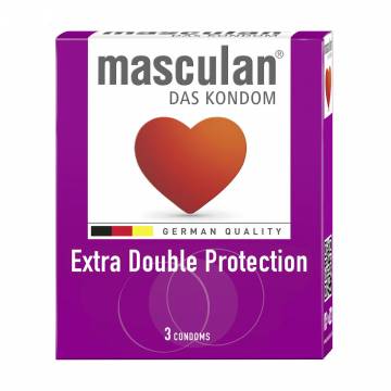 Презервативы Masculan Extra Double Protection, 3 шт Презервативы Masculan Extra Double Protection, 3 шт