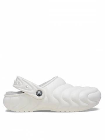 Crocs Шльопанці Classic Lined Overpuff Clog 210059 Білий Crocs Шльопанці Classic Lined Overpuff Clog 210059 Білий