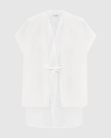 Белый кардиган Layered Белый кардиган Layered