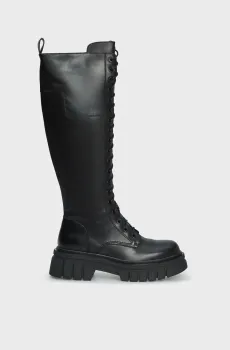 Женские черные кожаные ботинки Luna Черный 37 PRPY PRFLT2321W