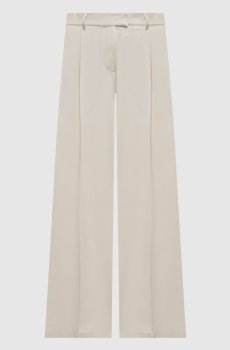 Бежевые брюки с цепочкой мониль
