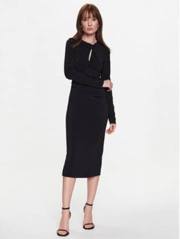 Pinko Коктейльна сукня 100111 A0GM Чорний Regular Fit Pinko Коктейльна сукня 100111 A0GM Чорний Regular Fit