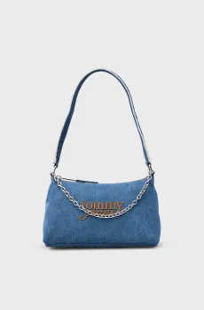 Женская синяя джинсовая сумка COOL Синий ONESIZE Tommy Jeans AW0AW18575