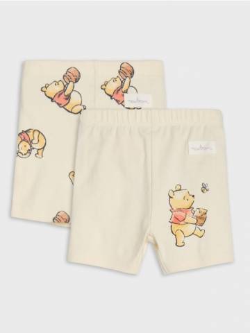 Короткі легінси 2 упаковки Winnie The Pooh - кремовий Короткі легінси 2 упаковки Winnie The Pooh - кремовий