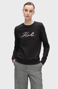 Женский черный свитшот sequins Черный XS Karl Lagerfeld A4W20041