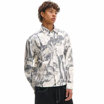 Cropp - Сорочка з принтом - light grey Cropp - Сорочка з принтом - light grey