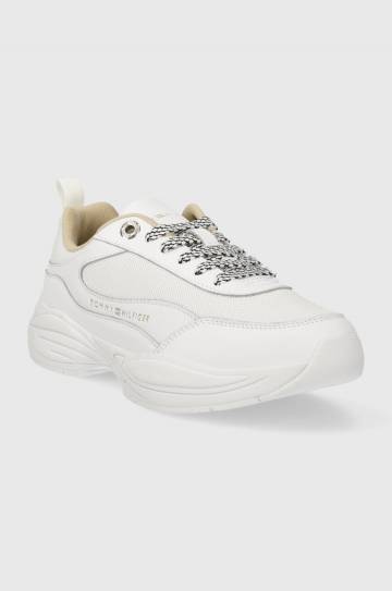 Кроссовки Tommy Hilfiger CHUNKY RUNNER цвет белый FW0FW07708 Кроссовки Tommy Hilfiger CHUNKY RUNNER цвет белый FW0FW07708