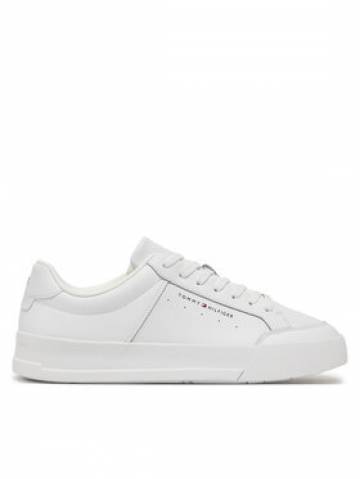 Tommy Hilfiger Снікерcи Th Court Mix Lth FM0FM05489 Білий Tommy Hilfiger Снікерcи Th Court Mix Lth FM0FM05489 Білий