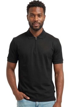Black Shirt Collar Polos
