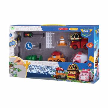 Игровой набор Robocar Poli GoGo Городская серия Эмбер, Рой и Марк, от 3 лет (ZR-913) Игровой набор Robocar Poli GoGo Городская серия Эмбер, Рой и Марк, от 3 лет (ZR-913)