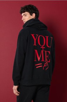 Кофта з принтом - чорний