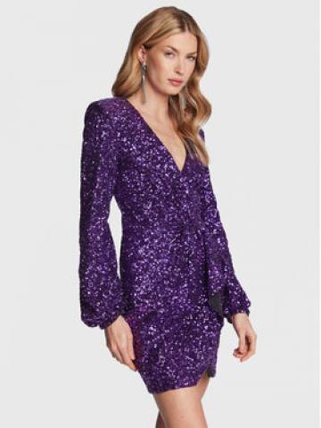Pinko Коктейльна сукня Burano 100130 Y5LQ Фіолетовий Regular Fit Pinko Коктейльна сукня Burano 100130 Y5LQ Фіолетовий Regular Fit