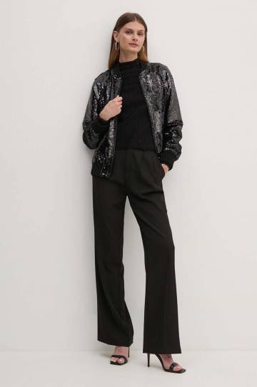 Куртка-бомбер Guess ANTONIA женская цвет чёрный переходная oversize W4YL12 WGAH0 Куртка-бомбер Guess ANTONIA женская цвет чёрный переходная oversize W4YL12 WGAH0