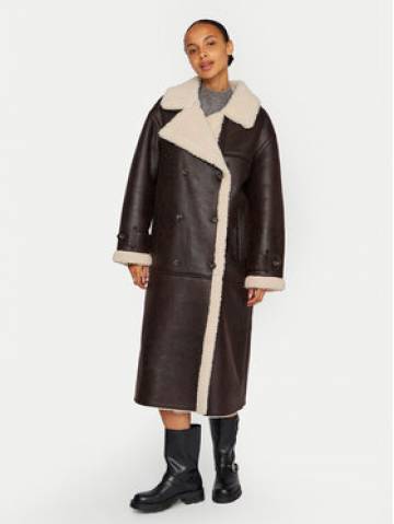 Vila Дублянка Risi 14097991 Коричневий Relaxed Fit Vila Дублянка Risi 14097991 Коричневий Relaxed Fit