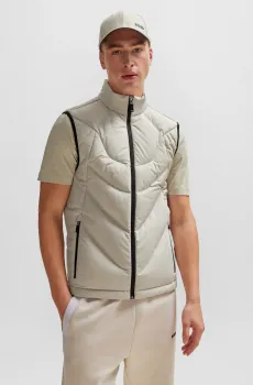 Мужской бежевый пуховой жилет Бежевый S BOSS 50504776;271