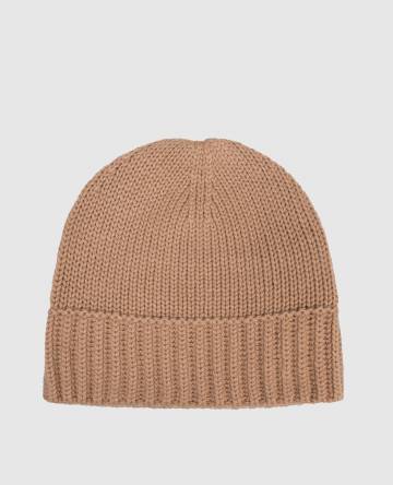 Шапка бежевая из кашемира