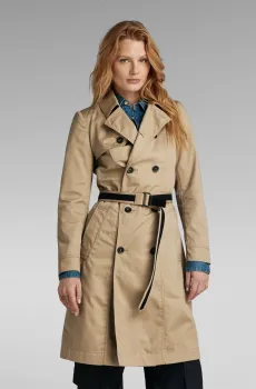 Женский бежевый тренч Бежевый L G-Star RAW D24259,D352