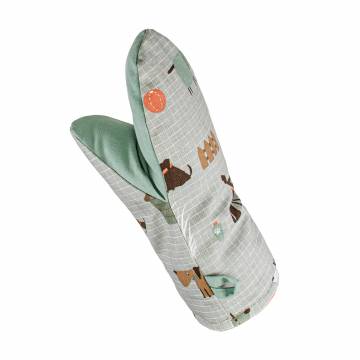 Перчатка кухонная Home Line Гав-гав, серо-ментоловая, 16*28 см (полупанама) (179703) Перчатка кухонная Home Line Гав-гав, серо-ментоловая, 16*28 см (полупанама) (179703)