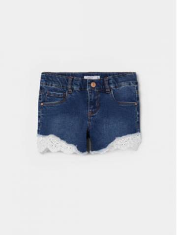 NAME IT Джинсові шорти 13197440 Cиній Slim Fit NAME IT Джинсові шорти 13197440 Cиній Slim Fit