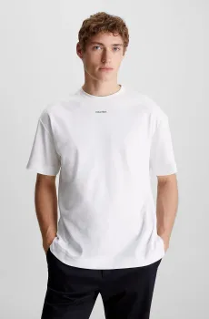 Мужская белая футболка NANO LOGO INTERLOCK Белый XXL Calvin Klein K10K112487