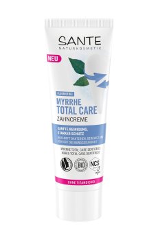 Зубная паста Sante Myrrh Total Care Toothpaste без фтора, 75 мл
