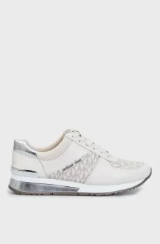 Женские бежевые кожаные кроссовки ALLIE Бежевый 40 Michael Kors 43R6ALFP2B