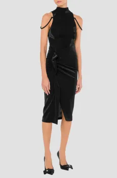 Женское черное платье Черный 40 Moschino A0432.8238;0555