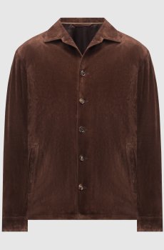Коричневая замшевая куртка