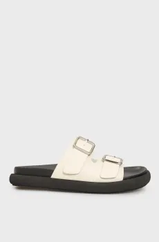 Женские белые кожаные слайдеры Kato Белый 40 PRPY PRSLT9970W