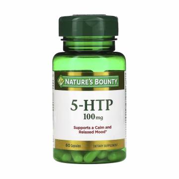 Гидрокситриптофан Natures Bounty 5-HTP 100 мг, 60 капсул Гидрокситриптофан Natures Bounty 5-HTP 100 мг, 60 капсул