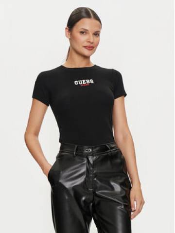 Guess Jeans Футболка W4YI64 KA0H1 Чорний Slim Fit Guess Jeans Футболка W4YI64 KA0H1 Чорний Slim Fit