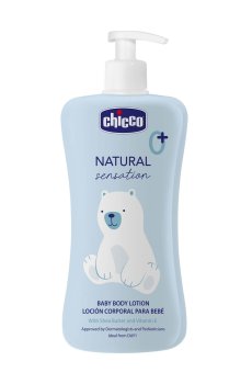 Детский лосьон для тела Chicco Body Lotion Natural Sensation с рисовым и маслом ши, 500 мл