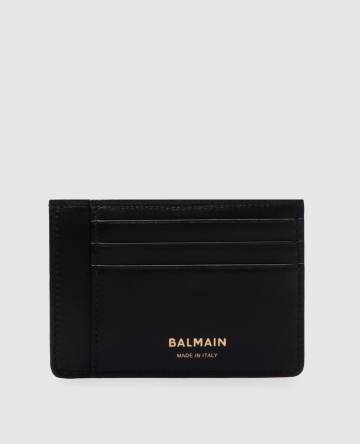 Черный кожаный картхолдер Anthem