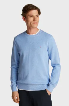 Мужской голубой джемпер ESSENTIAL STRUCTURE CREW NECK Голубой XL Tommy Hilfiger MW0MW36347