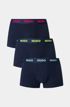 Мужской набор темно-синих боксерок Синий S HUGO 6026
