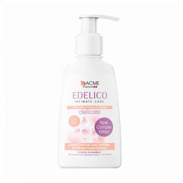 Гель для интимной гигиены Acme Pharmа Edelico Intimate Care Delicate для сухой и чувствительной кожи, 300 мл Гель для интимной гигиены Acme Pharmа Edelico Intimate Care Delicate для сухой и чувствительной кожи, 300 мл