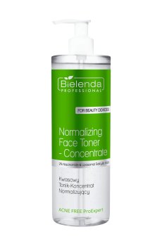 Уценка! Тоник-концентрат для лица Bielenda Professional Acne Free Pro Expert Normalizing Face Toner-Concentrate, 500 мл