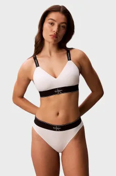 Женские белые трусики HIGH WAIST BIKINI Белый XL Calvin Klein LV00QF8705