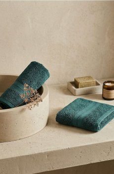 Рушник для обличчя - синьо-зелений