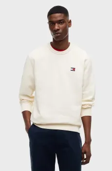 Мужской белый свитшот REG BADGE CREW Белый XL Tommy Jeans DM0DM21921