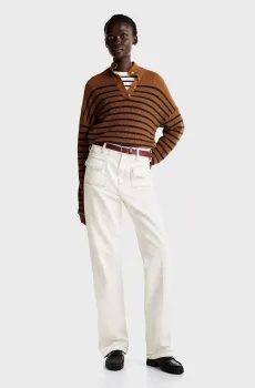 Женские белые джинсы RELAXED BOOTCUT HW CLR Белый 28-32 Tommy Hilfiger WW0WW43718