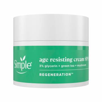 Регенерирующий дневной крем для лица Simple Age Resisting Cream SPF 15 против возрастных изменений, 50 мл Регенерирующий дневной крем для лица Simple Age Resisting Cream SPF 15 против возрастных изменений, 50 мл