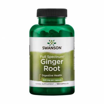 Корень имбиря Swanson Ginger Root 540 мг, 100 капсул Корень имбиря Swanson Ginger Root 540 мг, 100 капсул