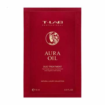 Восстанавливающий кондиционер T-LAB Professional Aura Oil Duo Treatment для сухих и поврежденных волос, 15 мл Восстанавливающий кондиционер T-LAB Professional Aura Oil Duo Treatment для сухих и поврежденных волос, 15 мл